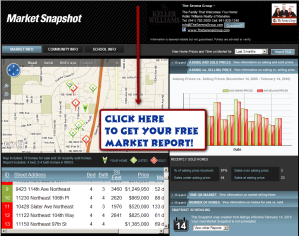 free real estate report, market information