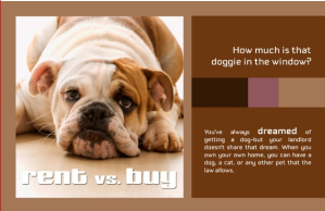 pet ownership, renting versus buying a home